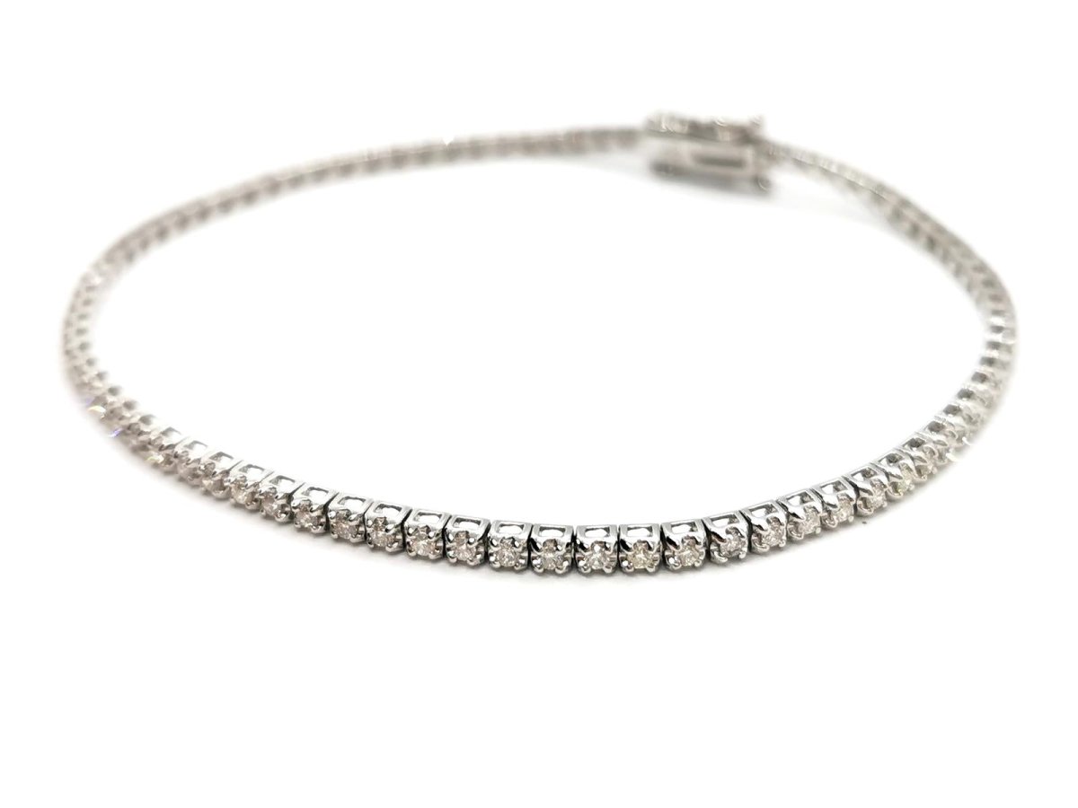 Bracelet Rivière en or blanc et diamant - Castafiore