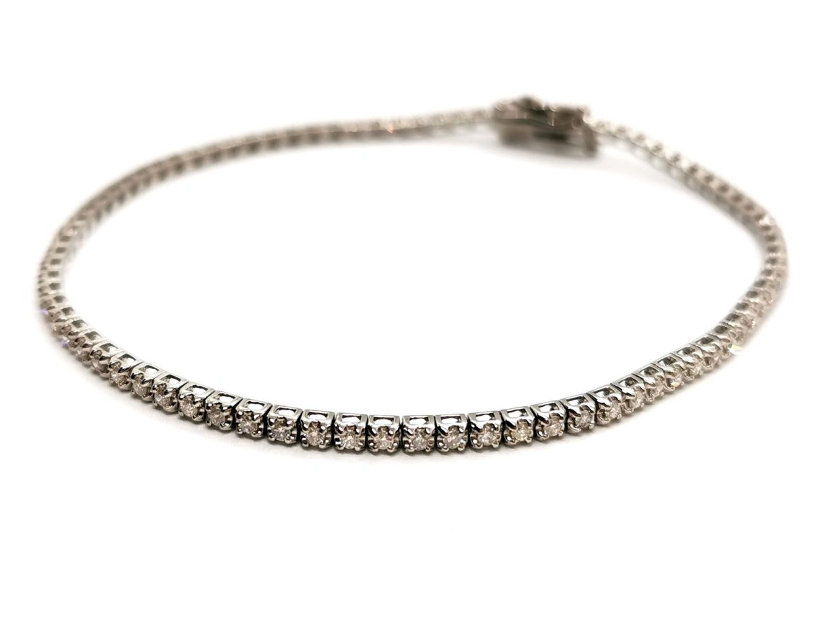 Bracelet Rivière en or blanc et diamant - Castafiore