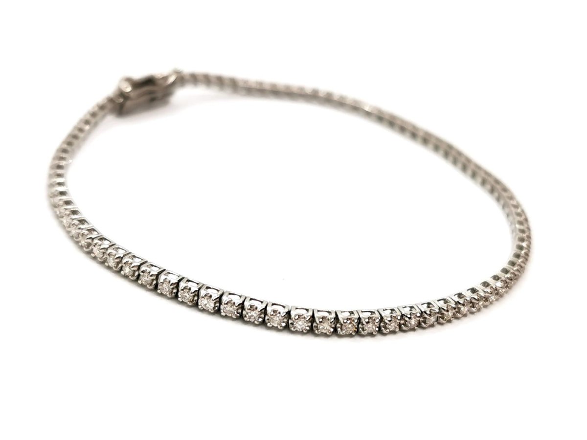 Bracelet Rivière en or blanc et diamant - Castafiore