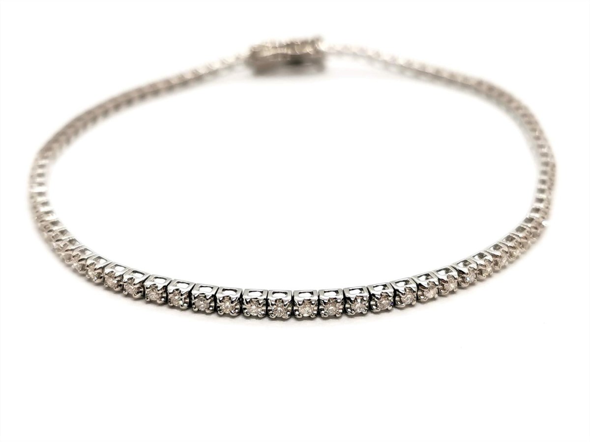 Bracelet Rivière en or blanc et diamant - Castafiore