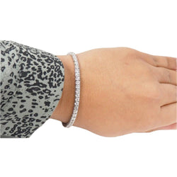 Bracelet rivière en or blanc et diamants - Castafiore