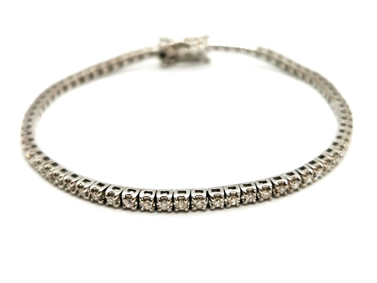 Bracelet Rivière Or blanc Diamant - Castafiore