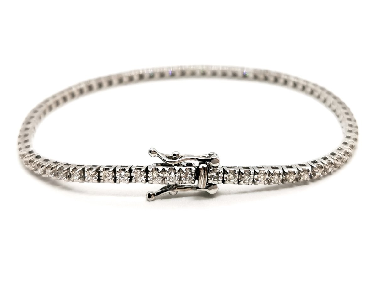 Bracelet Rivière Or blanc Diamant - Castafiore