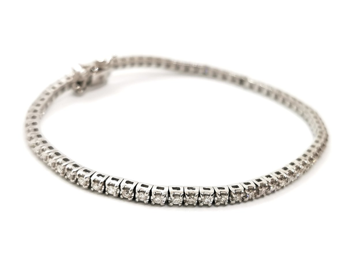 Bracelet Rivière Or blanc Diamant - Castafiore