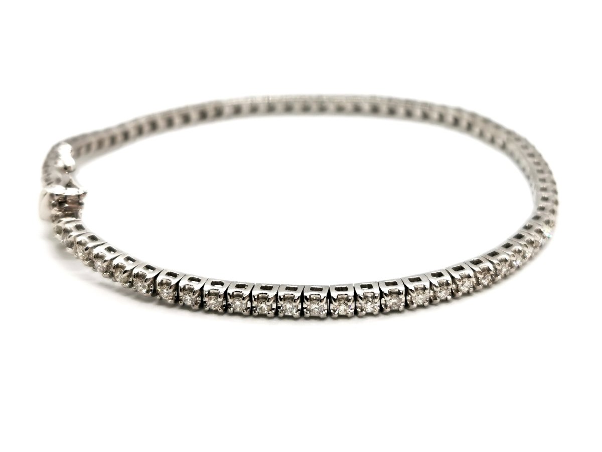 Bracelet Rivière Or blanc Diamant - Castafiore