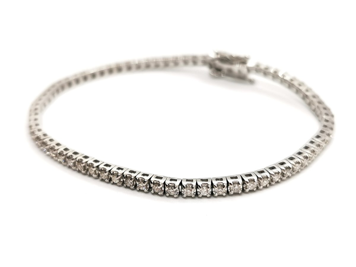 Bracelet Rivière Or blanc Diamant - Castafiore