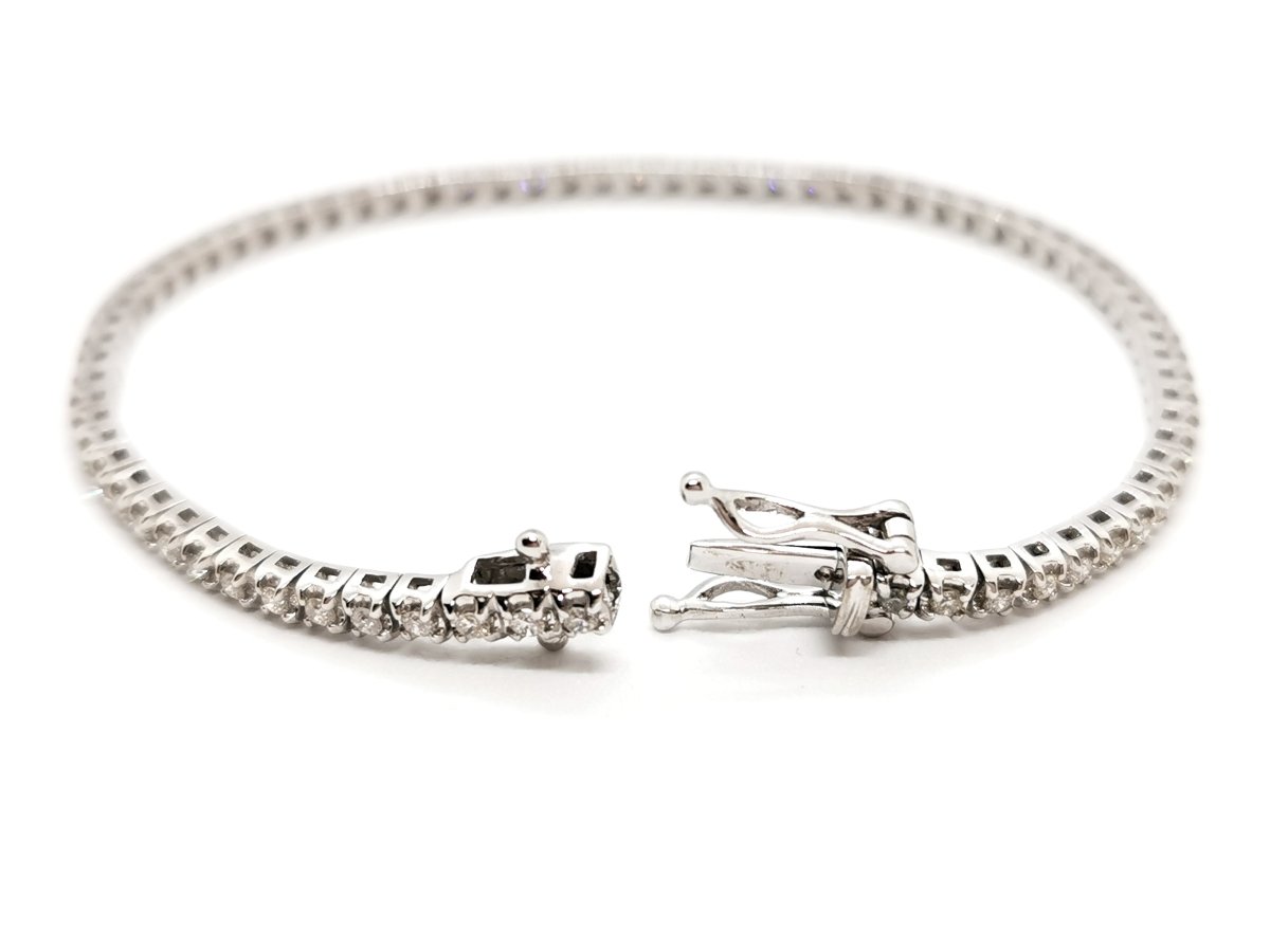 Bracelet Rivière Or blanc Diamant - Castafiore