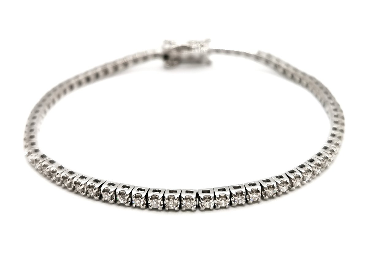Bracelet Rivière Or blanc Diamant - Castafiore