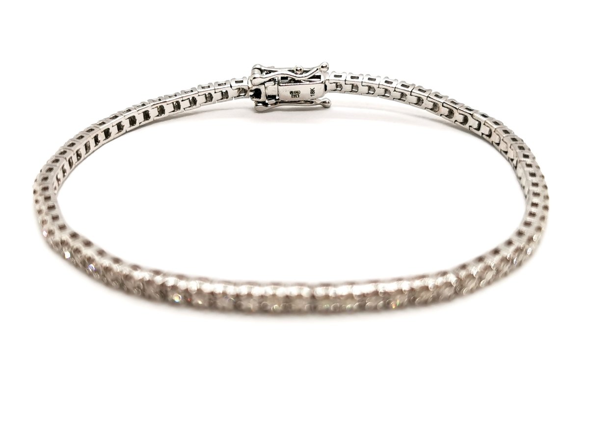 Bracelet Rivière Or blanc Diamant - Castafiore