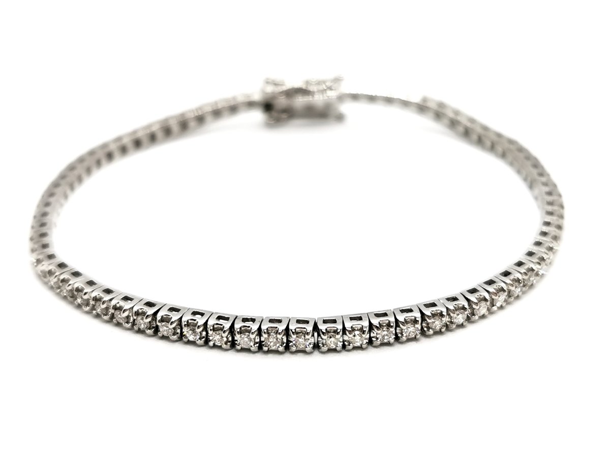 Bracelet Rivière Or blanc Diamant - Castafiore