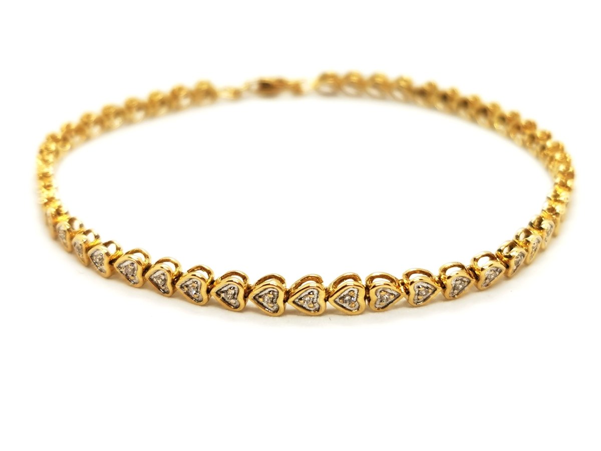 Bracelet Rivière Or jaune Diamant - Castafiore