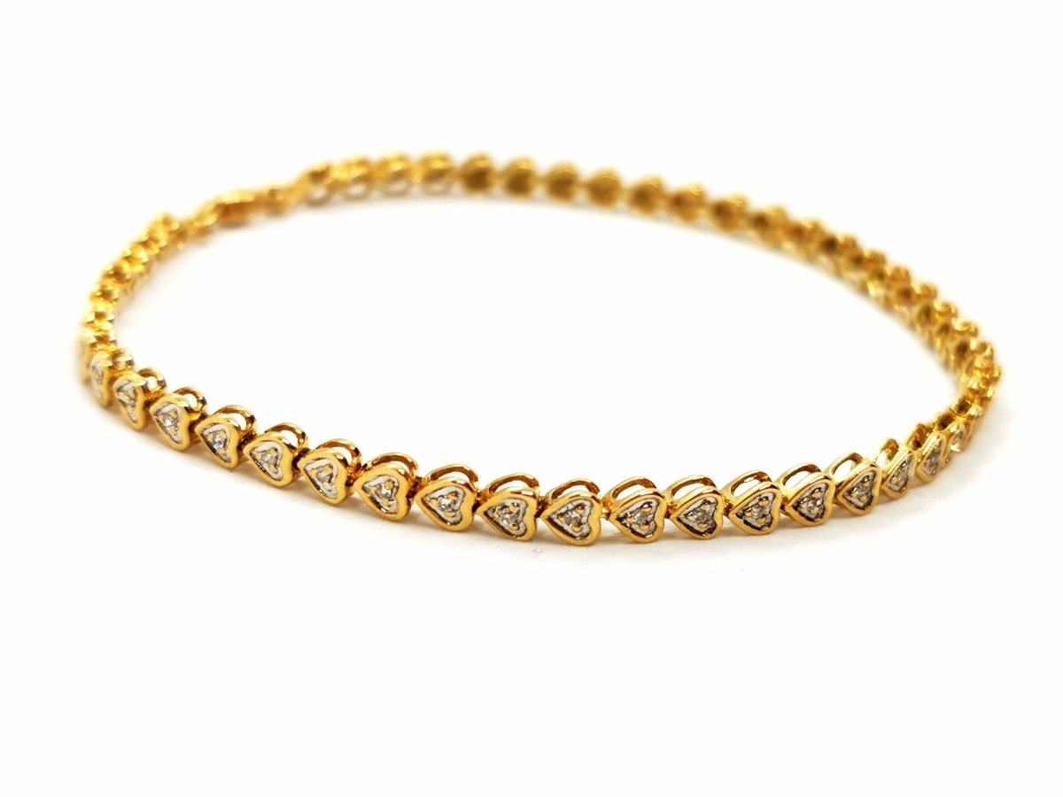 Bracelet Rivière Or jaune Diamant - Castafiore