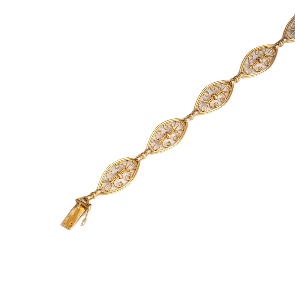 Bracelet Souple en or jaune filigrané - Castafiore