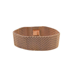 Bracelet souple en or rose tressé - Castafiore