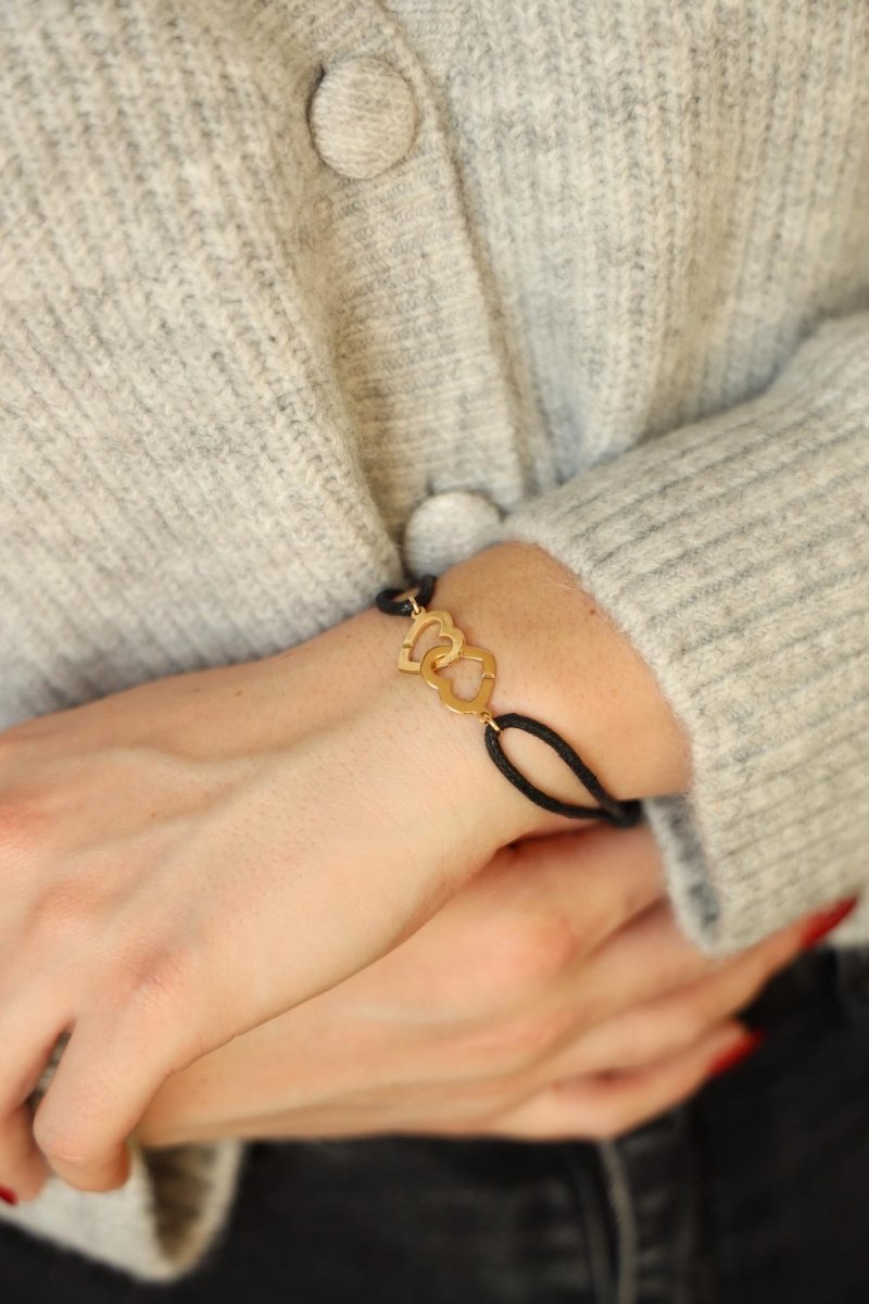Bracelet sur cordon DINH VAN Menottes, en or jaune - Castafiore