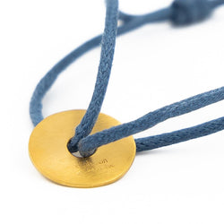 Bracelet sur cordon DINH VAN "Pi" en or jaune - Castafiore