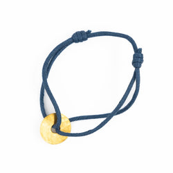 Bracelet sur cordon DINH VAN "Pi" en or jaune - Castafiore