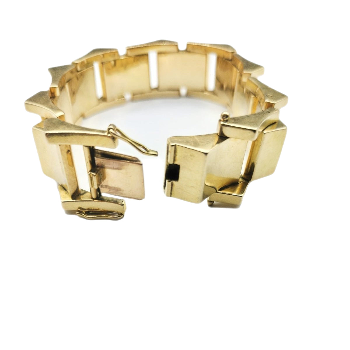 Bracelet Tank en or jaune - Castafiore