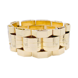 Bracelet Tank en or jaune et or rose - Castafiore