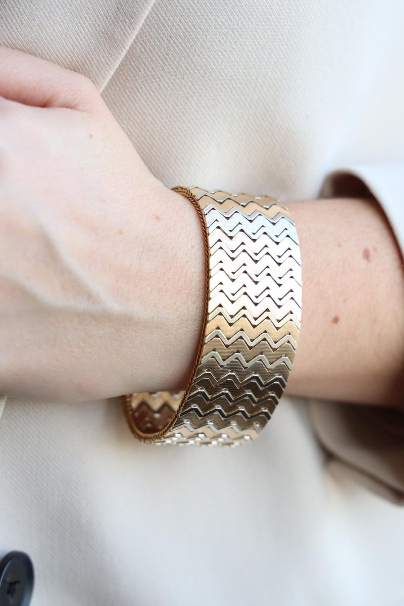 Bracelet Tank Or jaune - Castafiore
