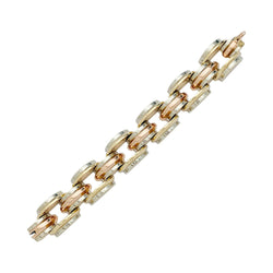 Bracelet Tank, trois tons d'or - Castafiore