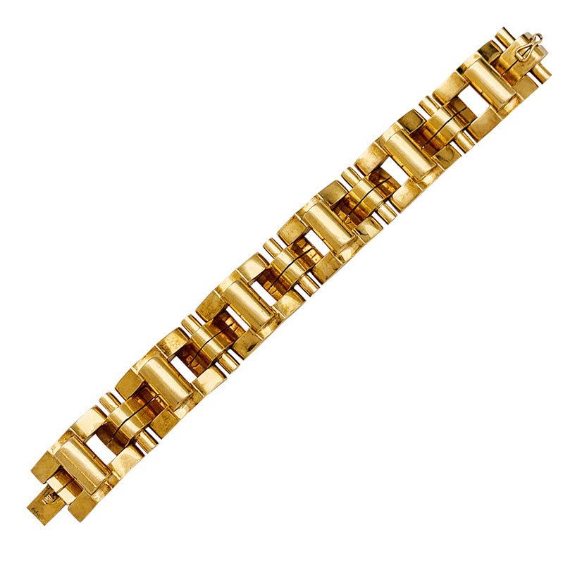 Bracelet "Tank"en or rose - Castafiore