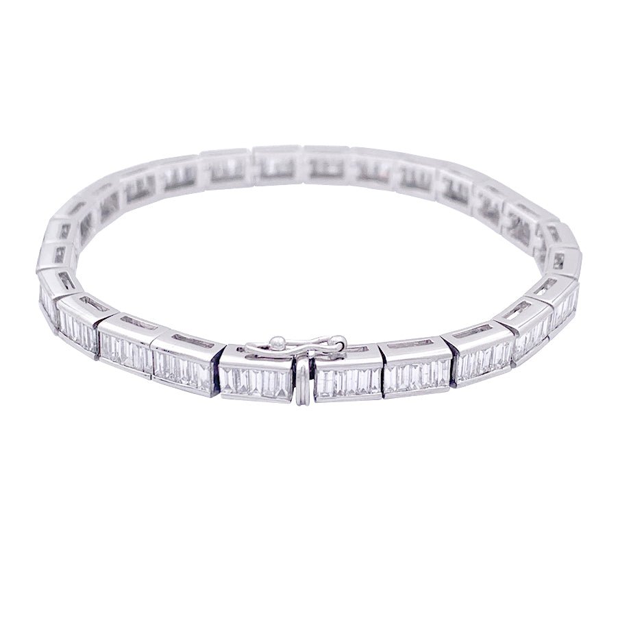 Bracelet Tennis en or blanc et diamant - Castafiore