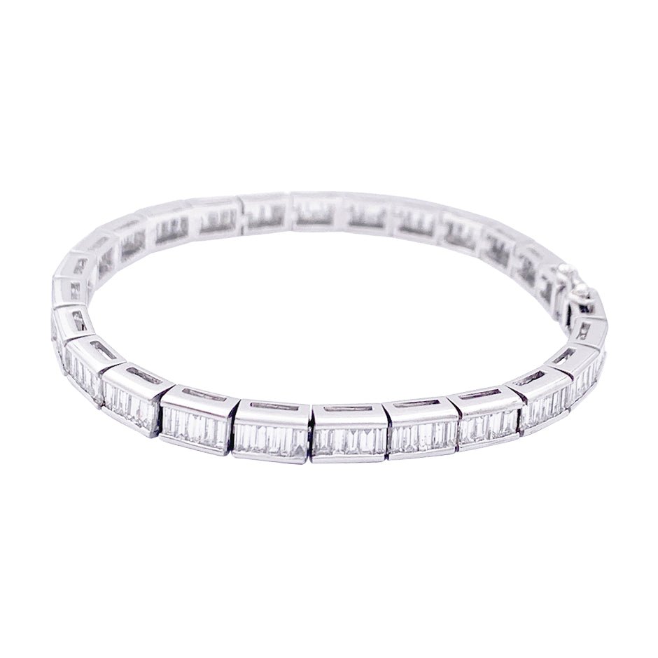 Bracelet Tennis en or blanc et diamant - Castafiore