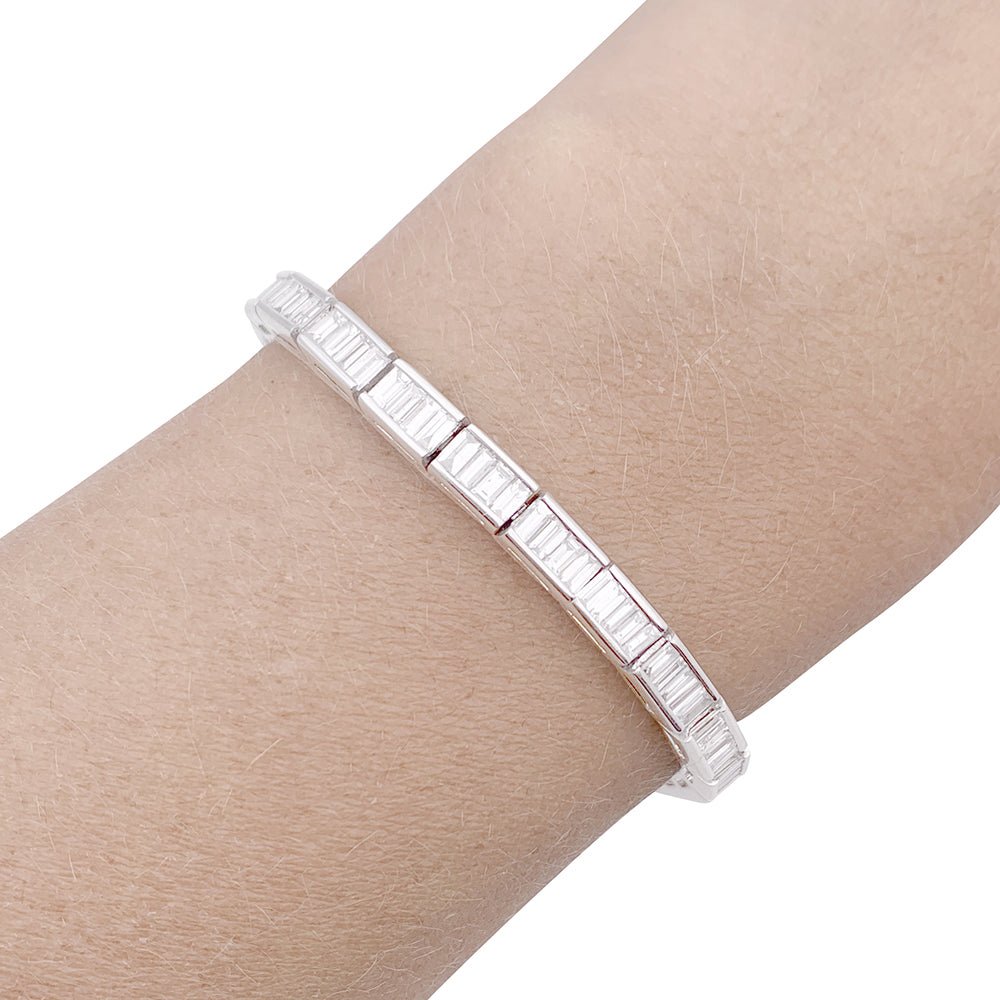 Bracelet Tennis en or blanc et diamant - Castafiore