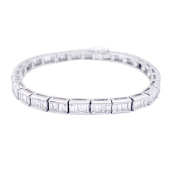 Bracelet Tennis en or blanc et diamant - Castafiore