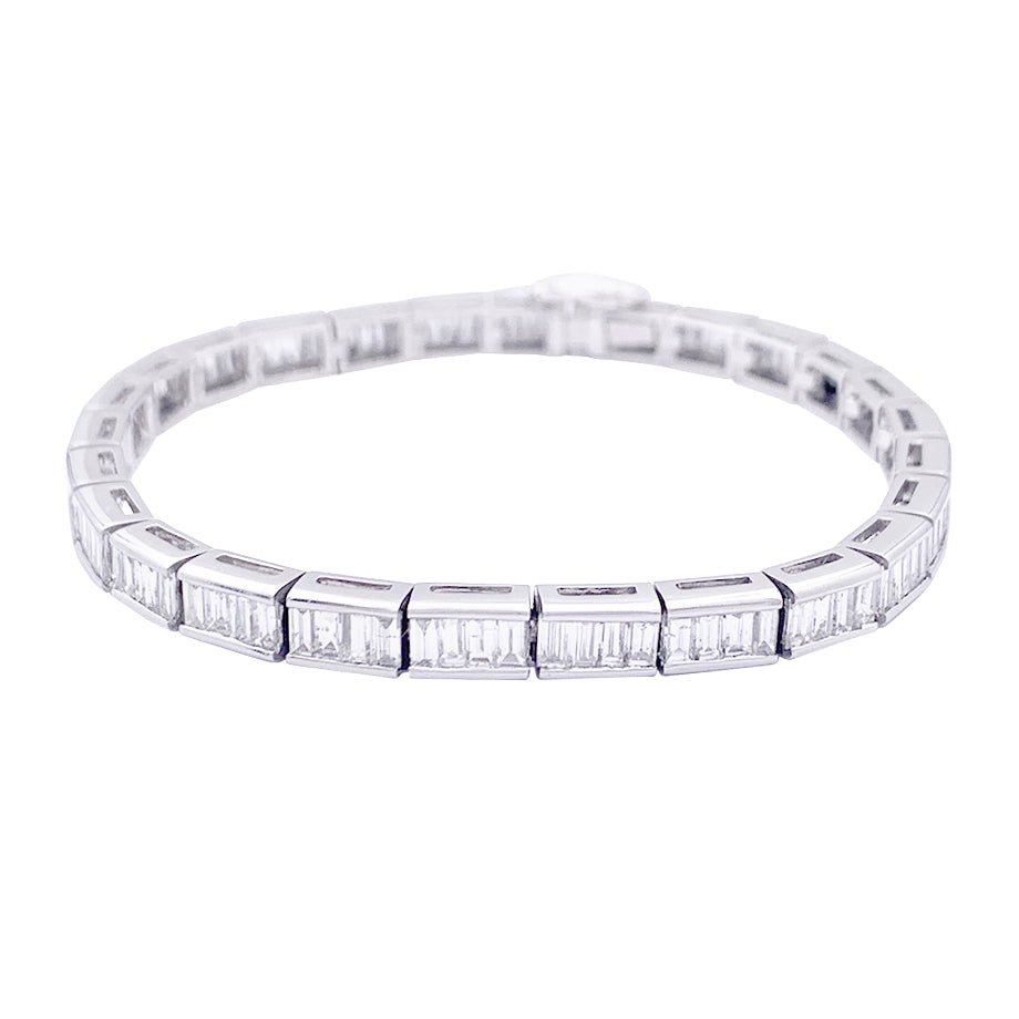 Bracelet Tennis en or blanc et diamant - Castafiore