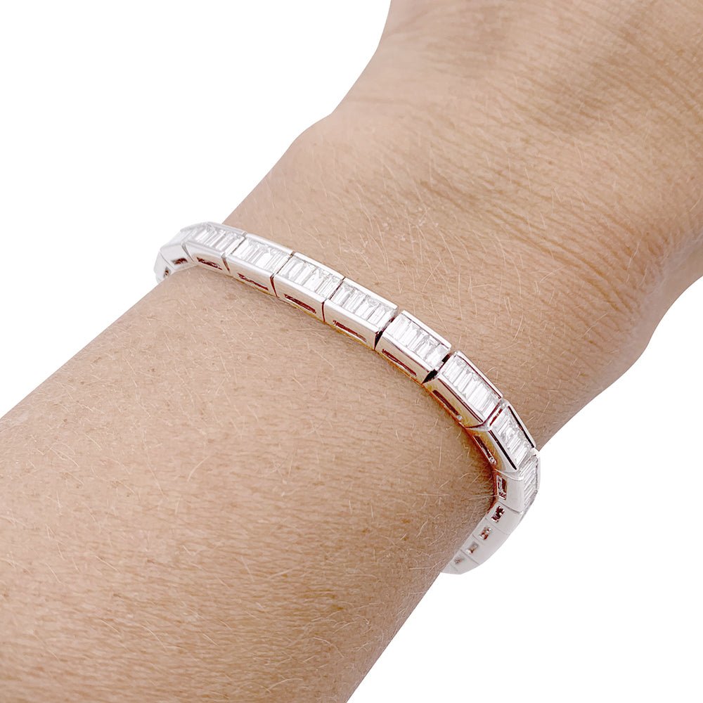 Bracelet Tennis en or blanc et diamant - Castafiore