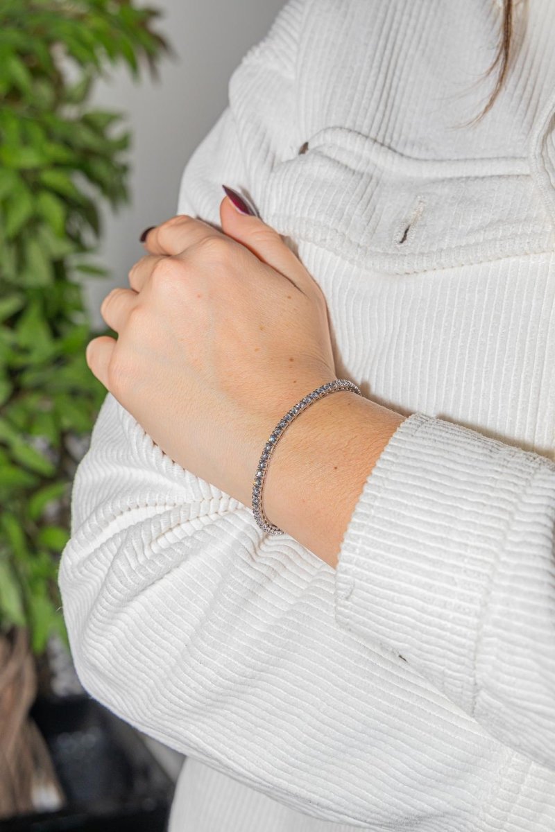 Bracelet Tennis en or blanc et diamants - Castafiore