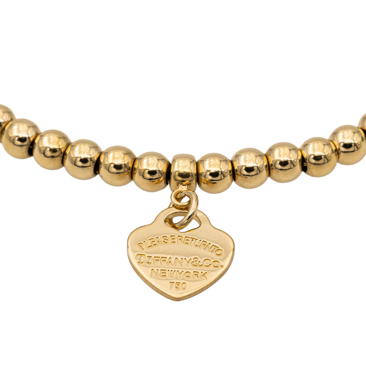 Bracelet TIFFANY & CO Coeur en or jaune - Castafiore