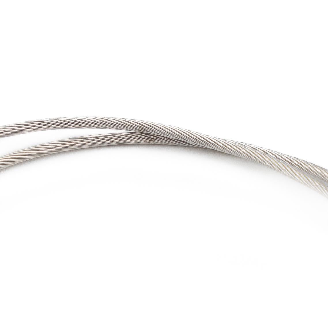 Bracelet torsadé 3 rangs en or blanc - Castafiore