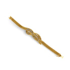Bracelet torsadé en or jaune et diamant - Castafiore