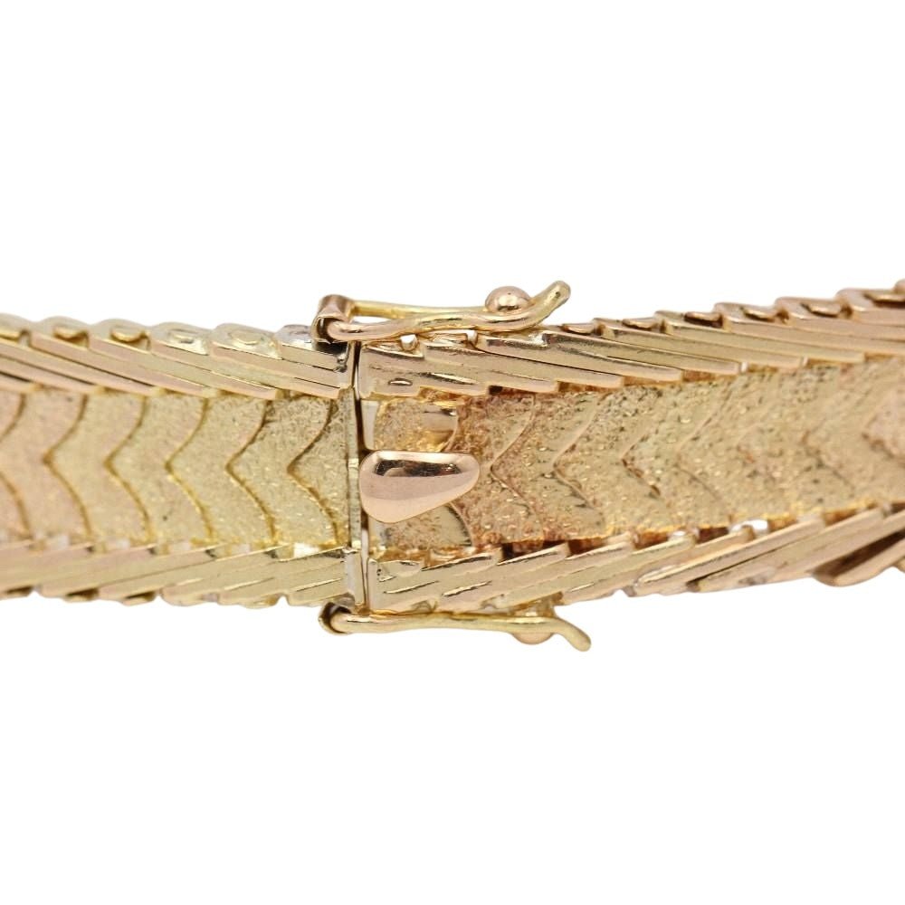 Bracelet Tressé en paillette d'or jaune - Castafiore
