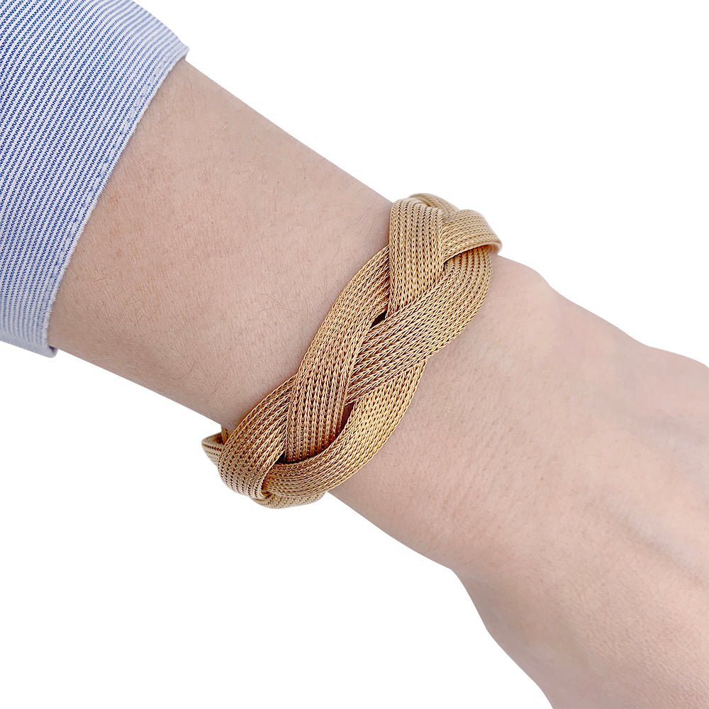 Bracelet tresse or jaune - Castafiore