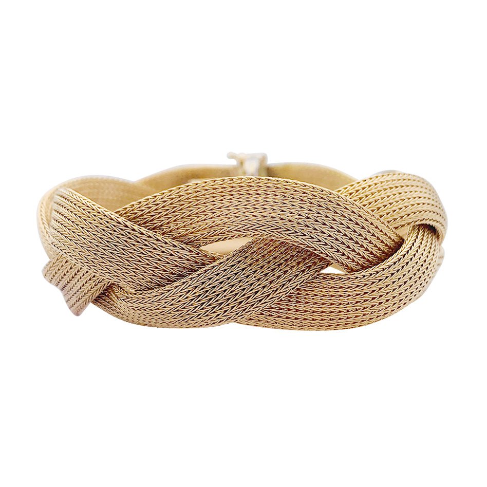 Bracelet tresse or jaune - Castafiore