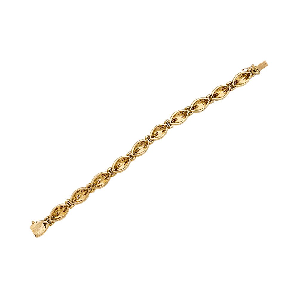 Bracelet VAN CLEEF & ARPELS, "Drapé", or jaune, diamants - Castafiore