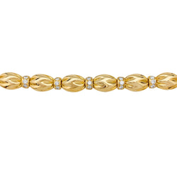 Bracelet VAN CLEEF & ARPELS, "Drapé", or jaune, diamants - Castafiore