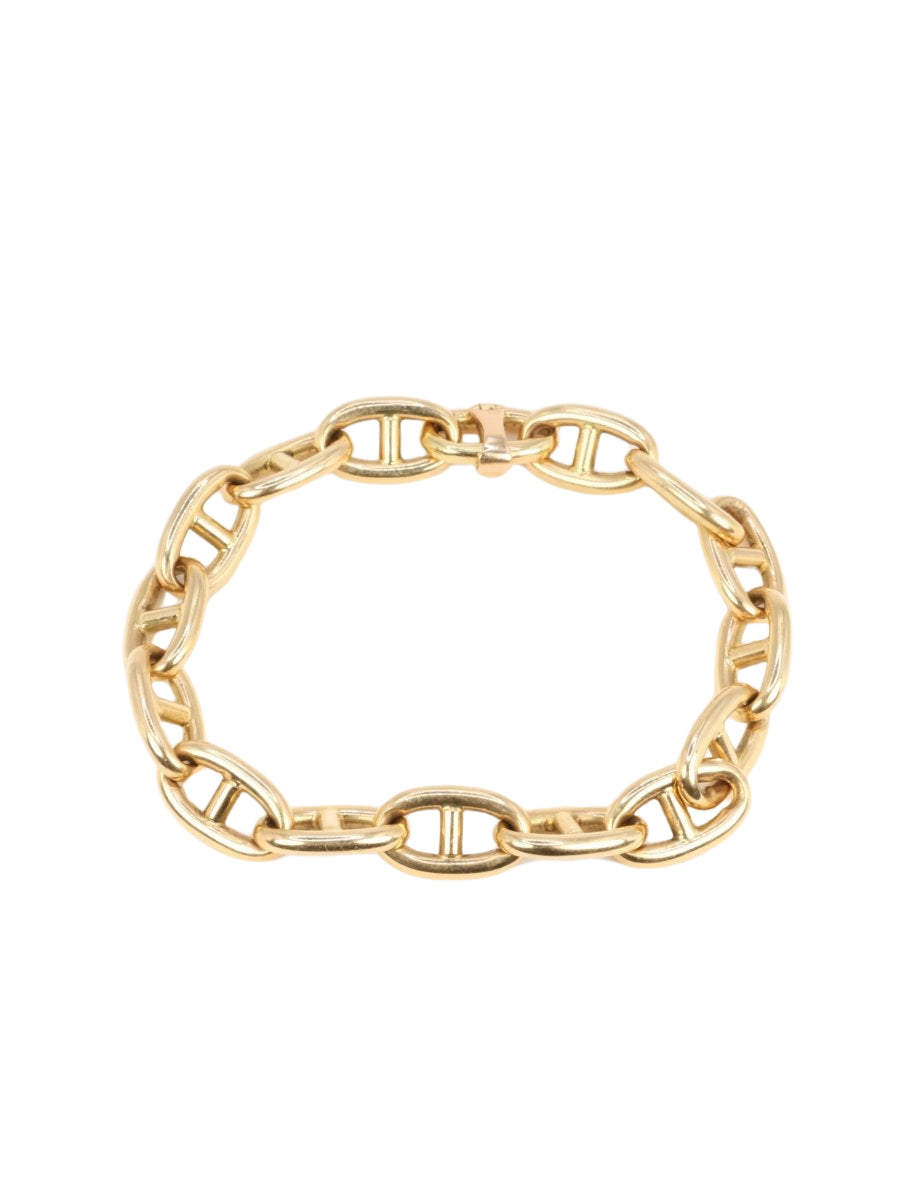 Bracelet vintage maille chaîne d’ancre en or jaune - Castafiore