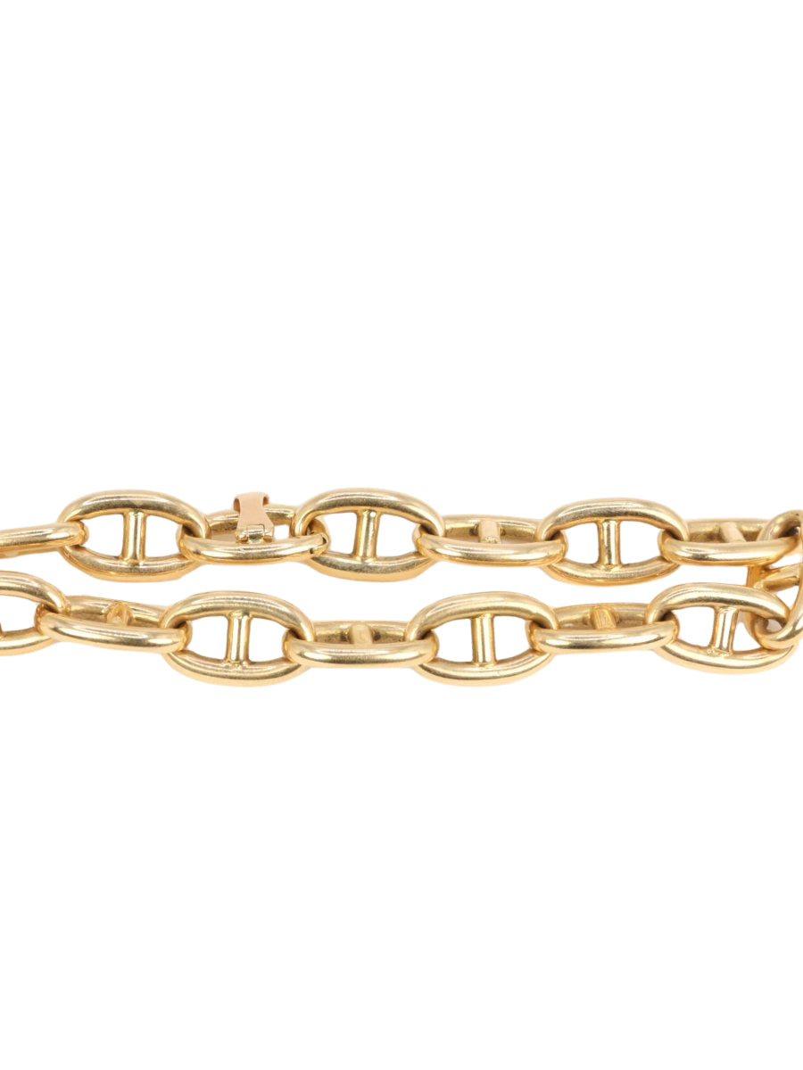 Bracelet vintage maille chaîne d’ancre en or jaune - Castafiore