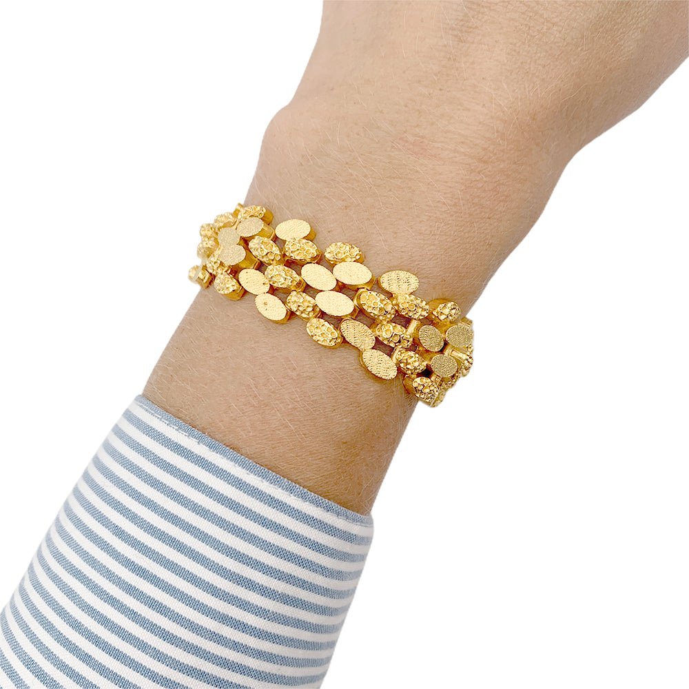 Bracelet vintage Mellerio en or jaune. - Castafiore