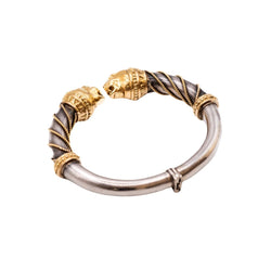 Bracelet ZOLOTAS en or jaune et argent - Castafiore