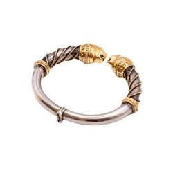 Bracelet ZOLOTAS en or jaune et argent - Castafiore