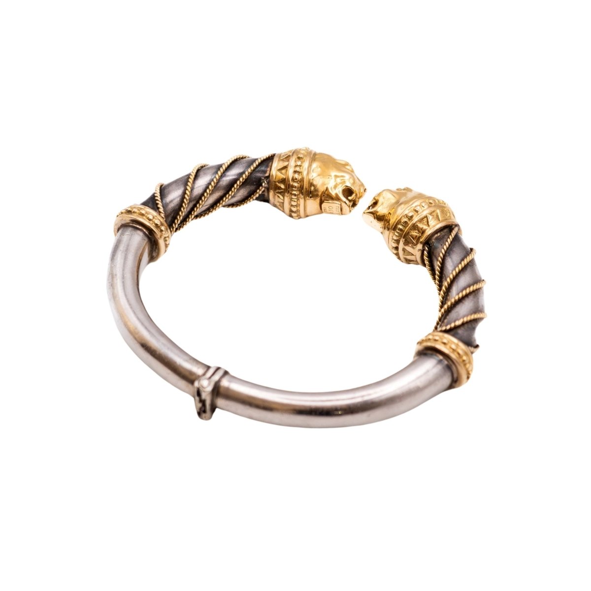 Bracelet ZOLOTAS en or jaune et argent - Castafiore