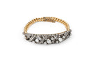 Bracelets Gourmette en or jaune, argent et diamants - Castafiore