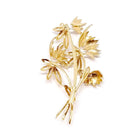 Broche “bouquet de fleurs” en or jaune et diamants - Castafiore