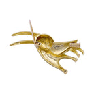 Broche "Bouquetin" en or jaune - Castafiore